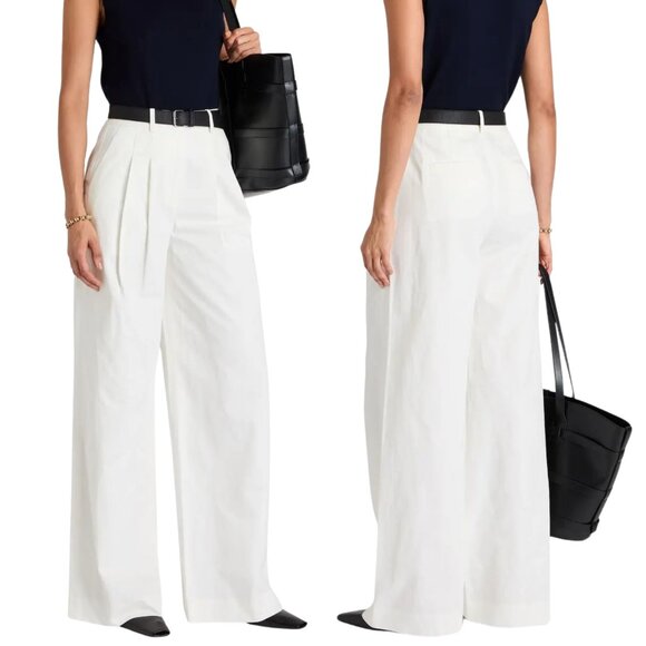 NWT Derek Lam Wide-Leg Pleated Pants – Size 0 – MSRP $395 - Picture 2 of 11